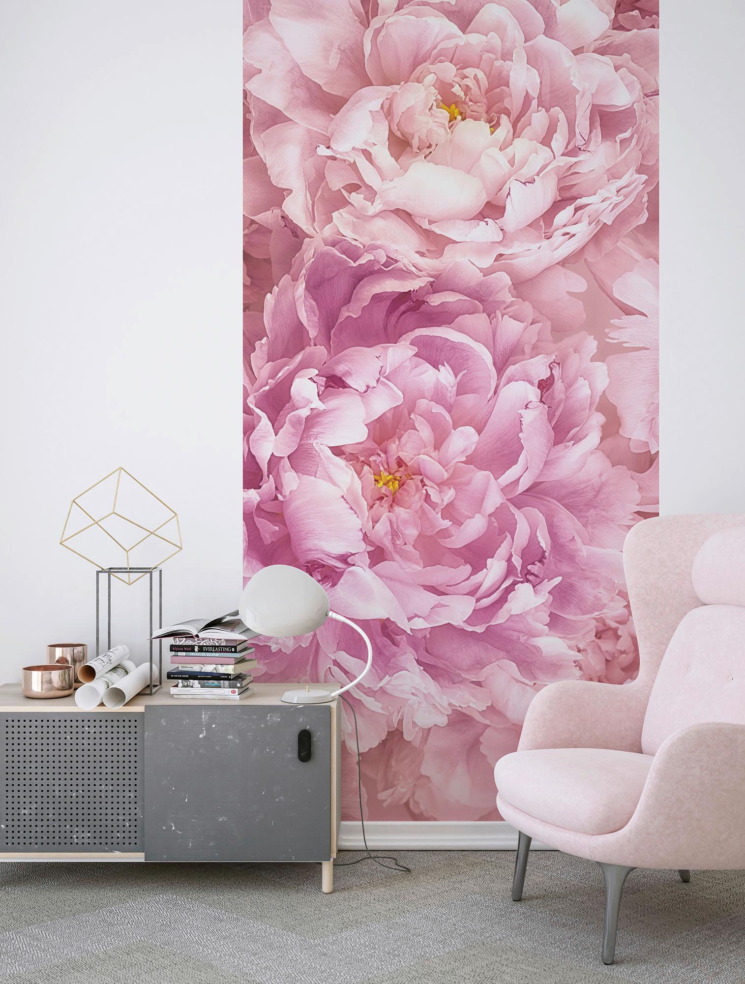 Vliestapete Soave Panel - Rosa, Basics (100/250cm) - Komar