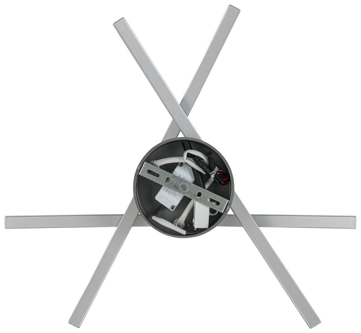 STROPNÉ LED SVIETIDLO KRISTINA - chrómová/strieborná, Modern, kov/plast (56/11cm) - Mömax