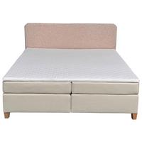 Boxbett mit Topper 180x200 Rolf - Beige, Basics, Holzwerkstoff/Textil (180/200cm) - Livetastic