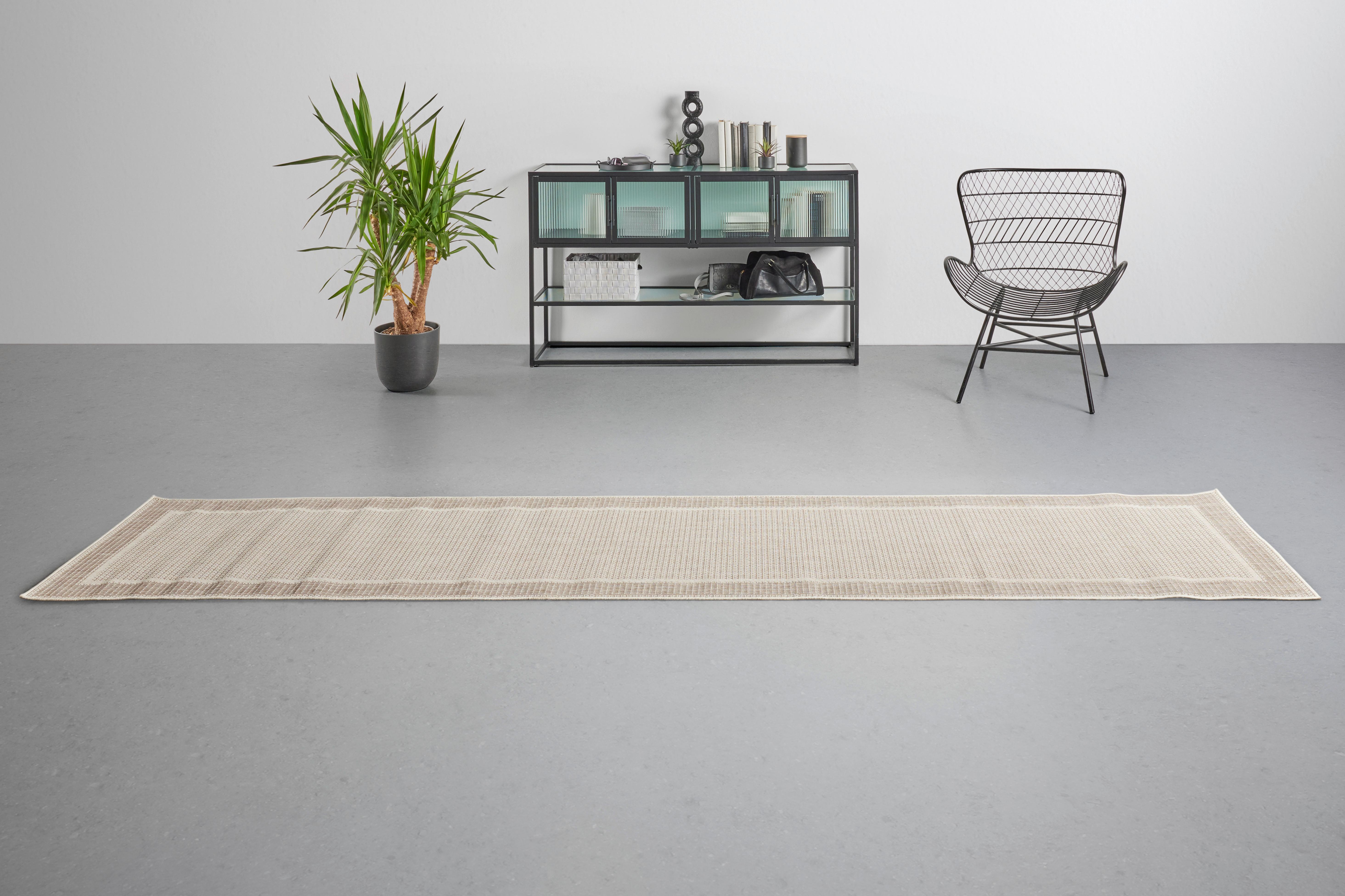 Koberec tkaný na plocho COUNTRY BEIGE1, š/d: 80/350cm - béžová, Konvenční (80/350cm) - Modern Living