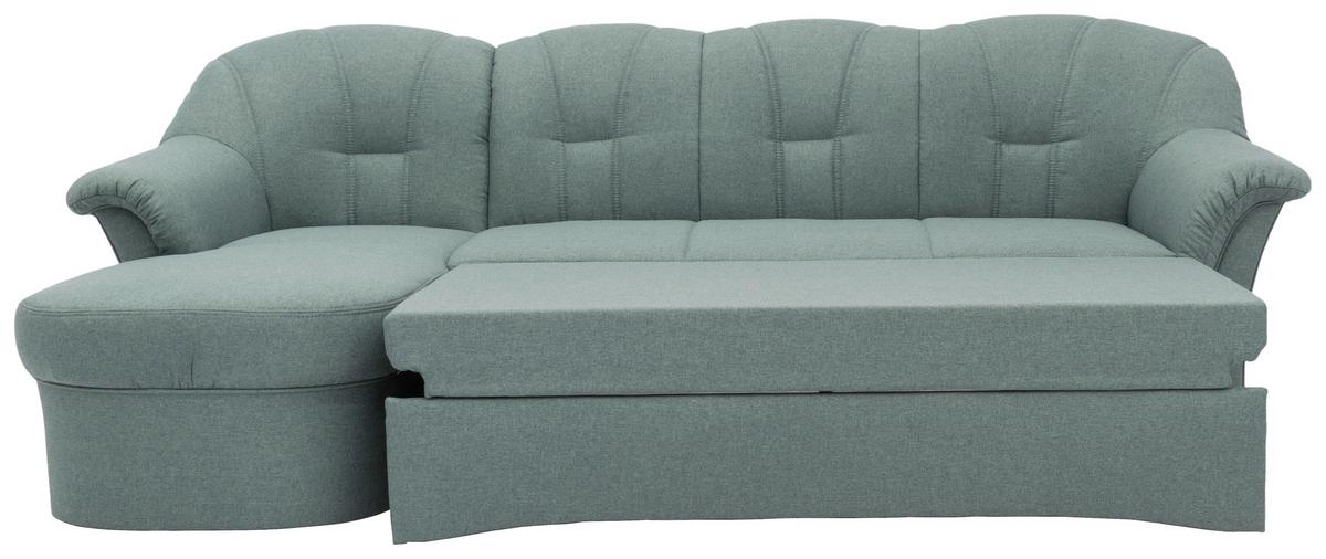 Ecksofa Mit Schlaffunktion Papenburg Hellblau - Schwarz/Hellblau, KONVENTIONELL, Textil (142/233cm) - MID.YOU