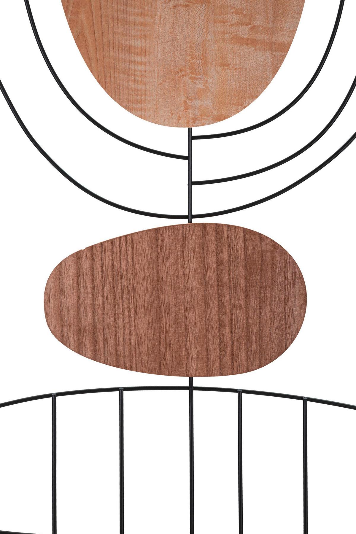 Wanddeko Astroy A Naturfarben, Schwarz B: 60 cm - Schwarz/Naturfarben, Basics, Holzwerkstoff (60/80/2cm)