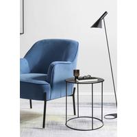 Couchtisch Rund Stahl, Schwarz - Schwarz, LIFESTYLE, Metall (38/50cm) - MID.YOU