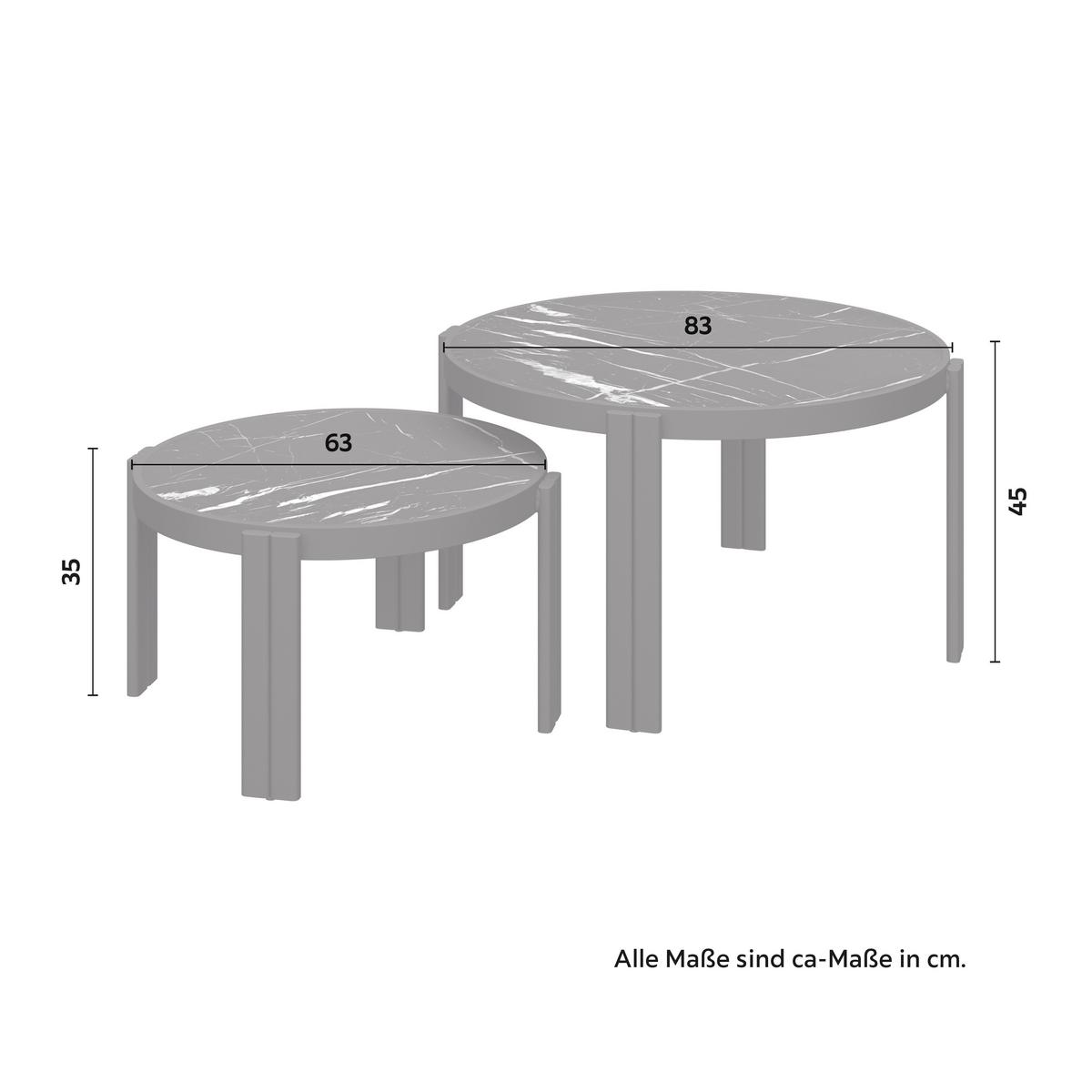 TERASOVÁ SEDACÍ SOUPRAVA CHERRY - černá/světle šedá, Moderní, kov/textil (265/73,5/265cm) - Bessagi Garden