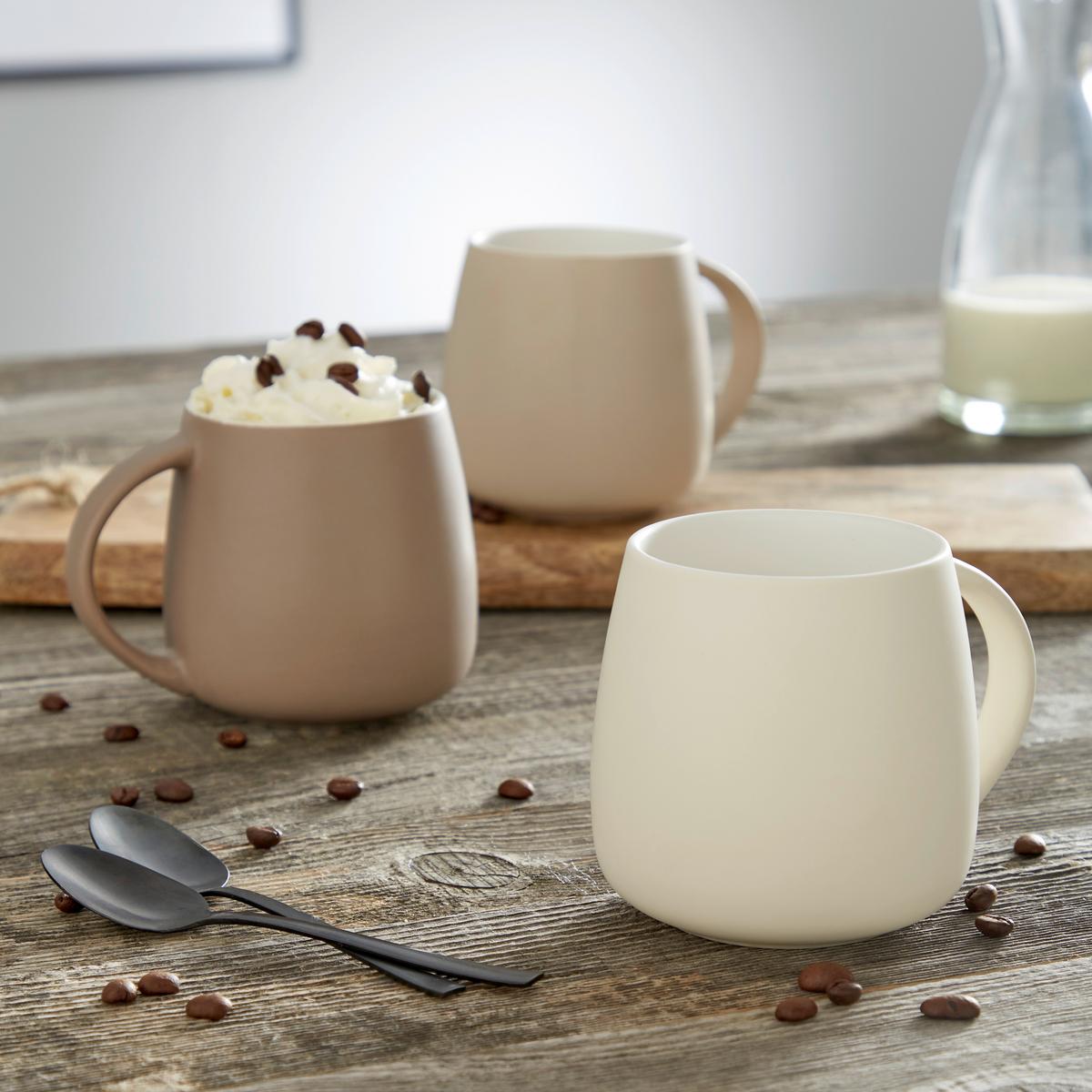 Kaffeebecher New Bone China 420 ml Elina - Beige, Basics, Keramik (7,8/9,5cm) - James Wood