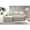 Ecksofa Fancy Creme 143x209 cm - Creme/Schwarz, Design, Textil (143/209cm) - MID.YOU