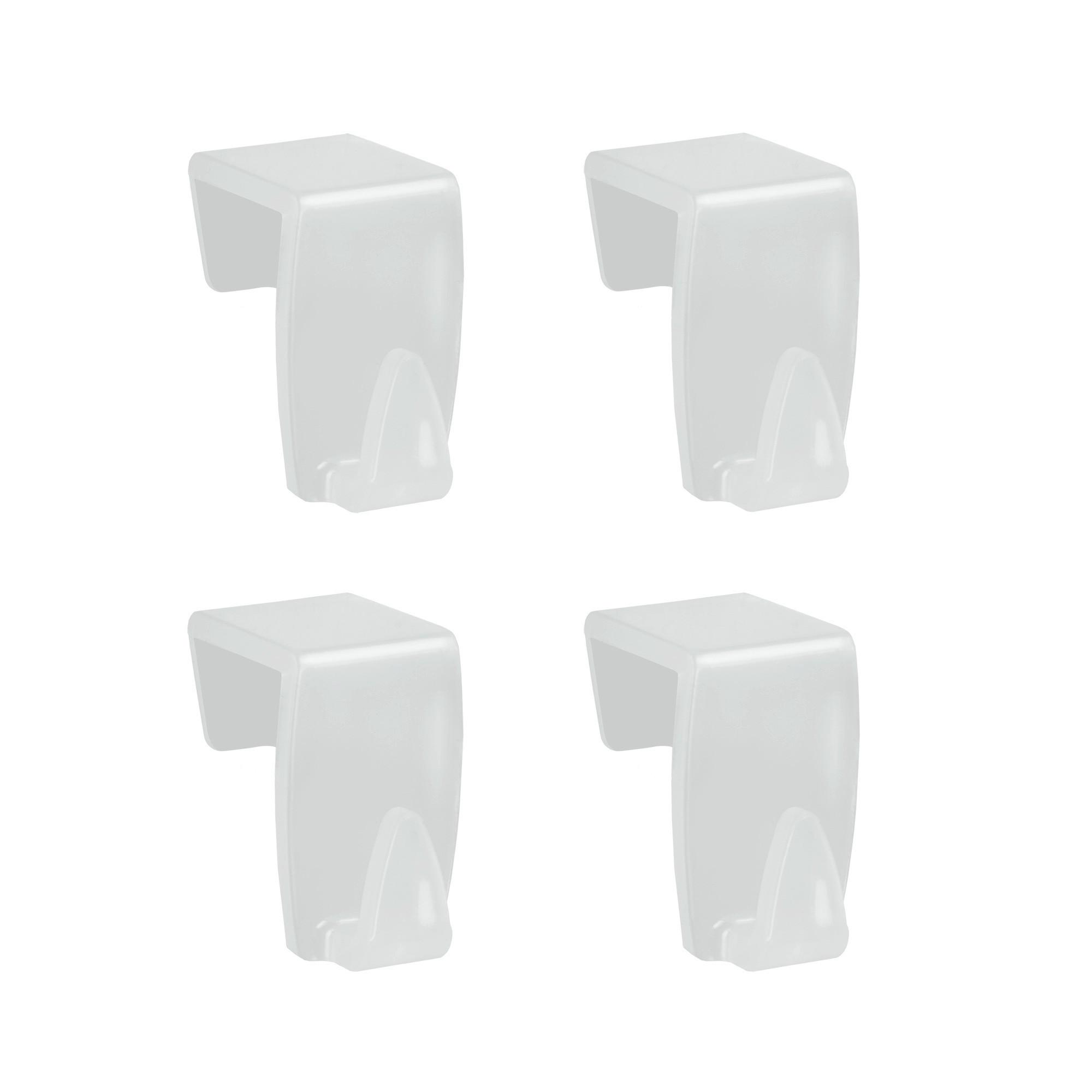 Tür- und Fensterhakenset Mali BxHxT:  9,5x16x2,8 cm - Transparent, Basics, Kunststoff (9,50cm) - Metaltex