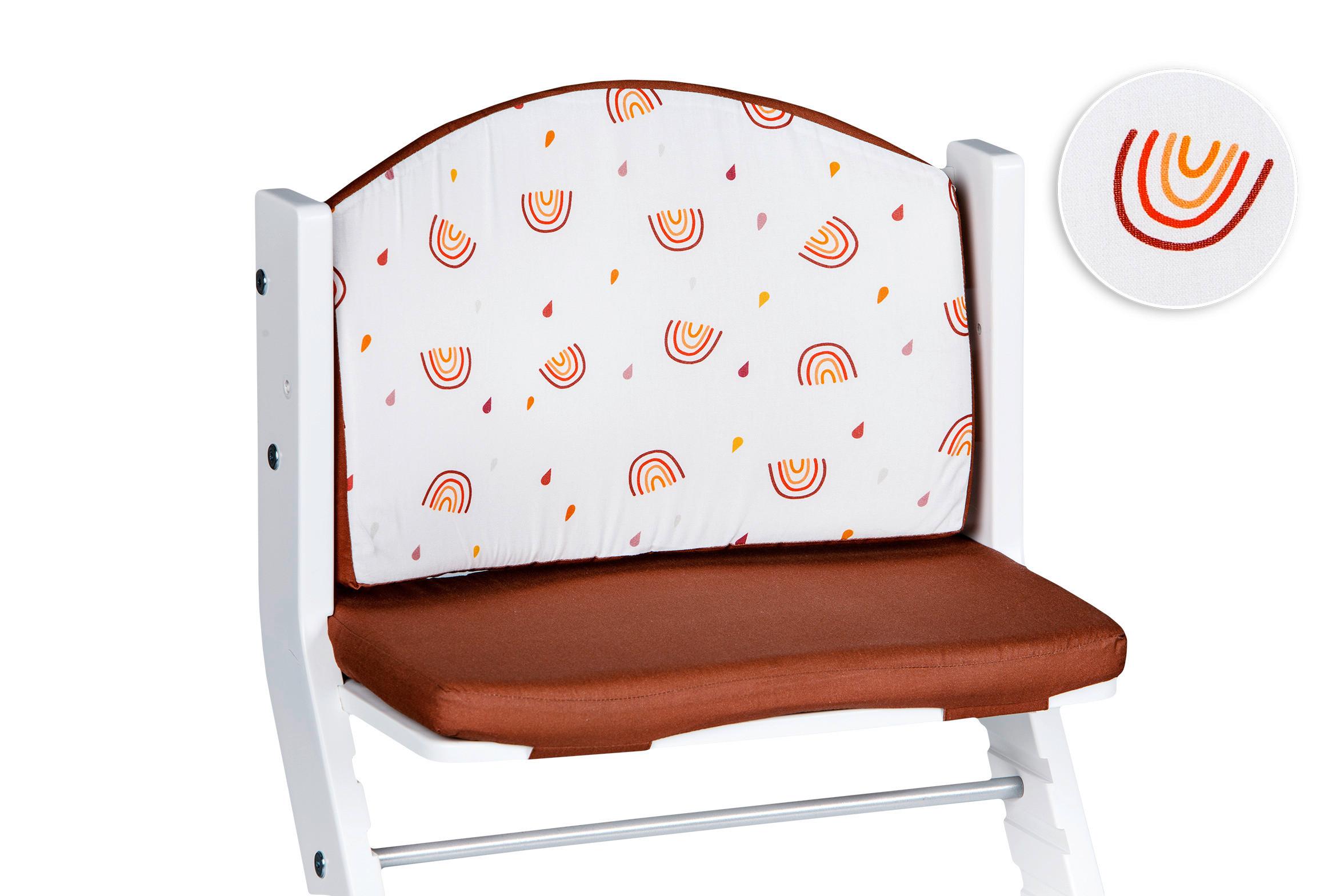 Hochstuhleinlage Sitzpolster Rot, B/h/t: 38+40x4x26cm