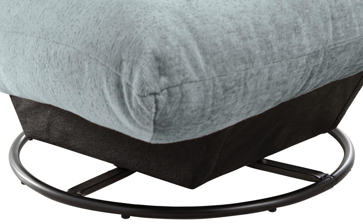 Relaxsessel Cremona Hellblau B: 100 cm - Schwarz/Hellblau, Design, Textil (100/78/96cm) - Livetastic