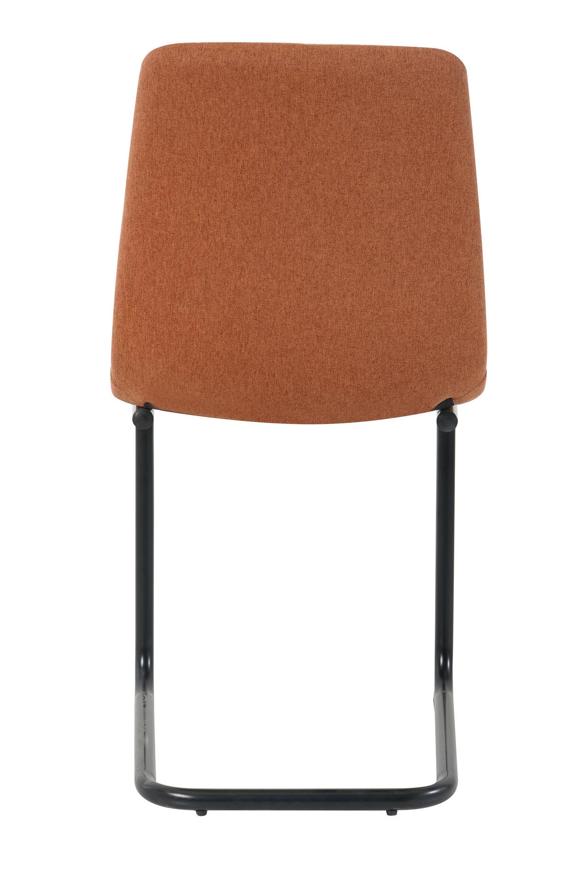 Stuhl-set Braun, B: 43cm - Schwarz/Braun, Design, Textil/Metall (43/87/53cm) - Livetastic