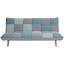 Schlafsofa Patchwork - Grau/Hellblau, MODERN, Holz/Textil (185/80/91cm) - Ombra Schlafsofa Patchwork - Grau/Hellblau, MODERN, Holz/Textil (185/80/91cm) - Ombra
