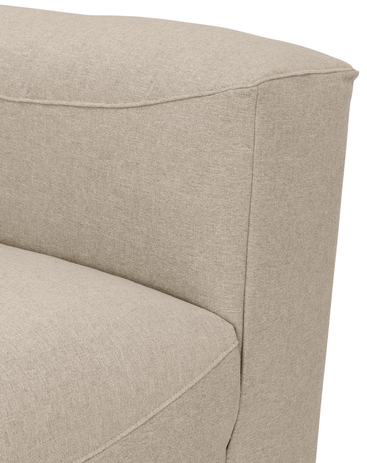 Eckelement Lena Creme Flachgewebe - Creme, Design, Textil (100/73/100cm) - Max Winzer