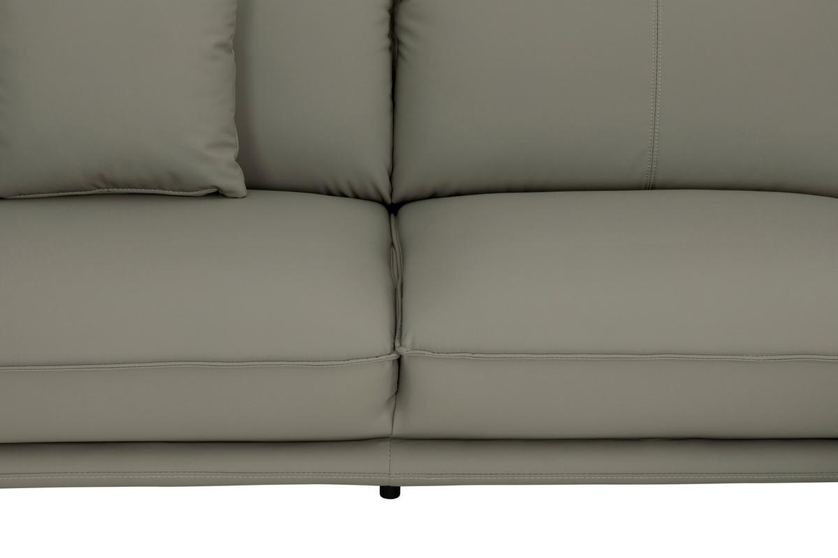 3-Sitzer-Sofa Daniele - Taupe/Schwarz, Design, Textil (289/84/92cm) - MID.YOU