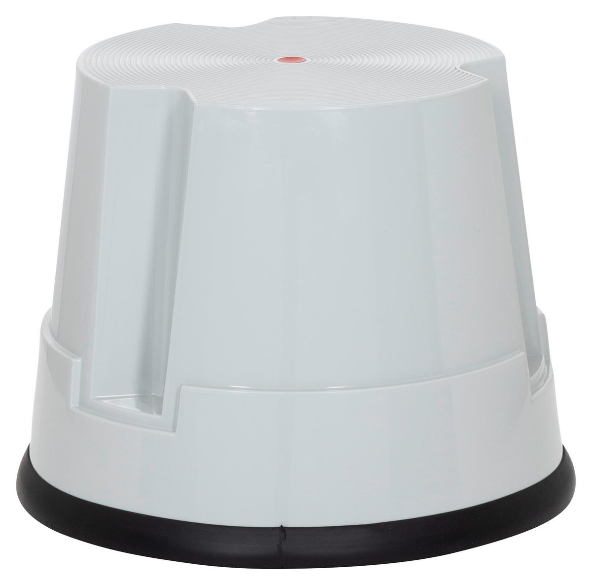 Tritthocker Tio-S Grau - Grau, MODERN, Kunststoff (39/32/39cm) - MID.YOU