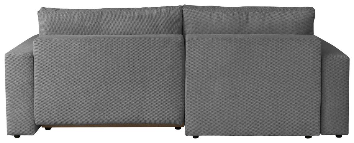 Ecksofa Dallas Boucle Schlammfarben 173x258cm - Schlammfarben/Schwarz, MODERN, Holz/Kunststoff (173/258cm)