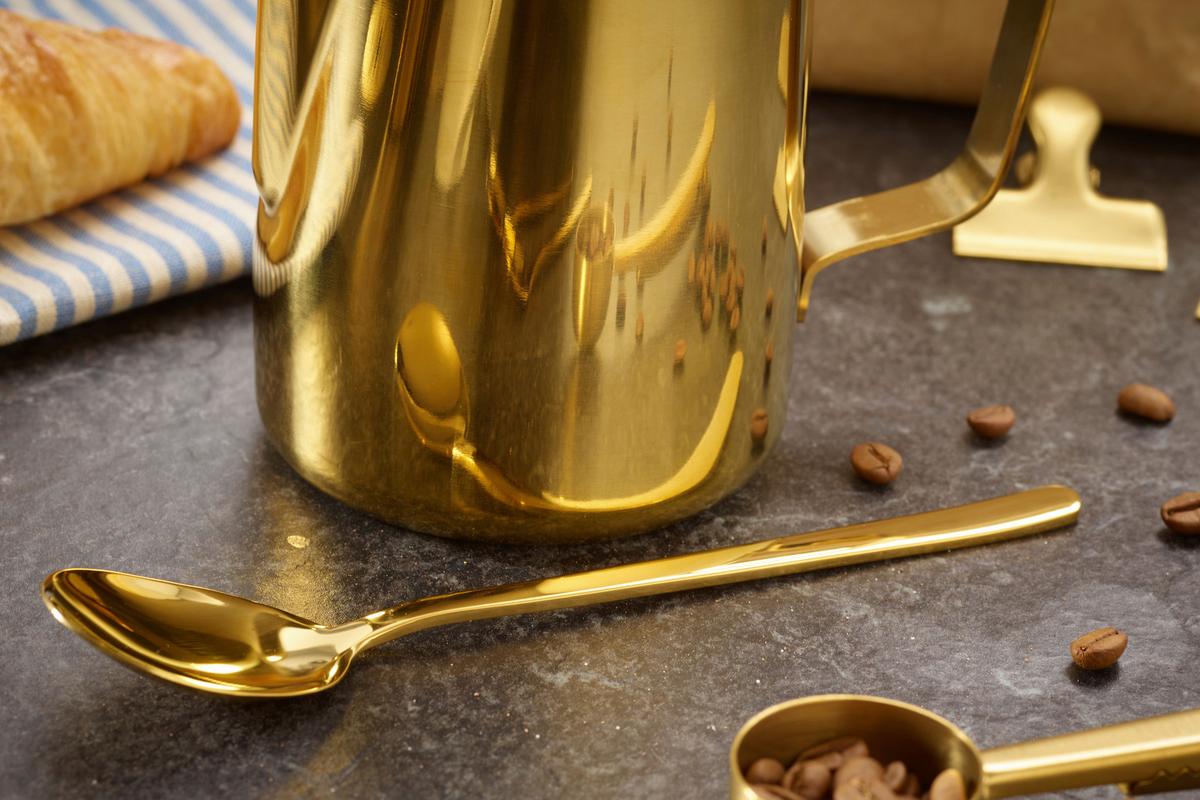 Kaffeeset Echtwerk Kaffeezubehör-Set - Goldfarben, Design, Metall (10,5cm) - Echtwerk