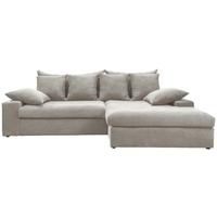 Ecksofa Avellino Silberfarben S: 278/200 Cm - Silberfarben/Schwarz, MODERN, Textil (278/200cm) - Livetastic