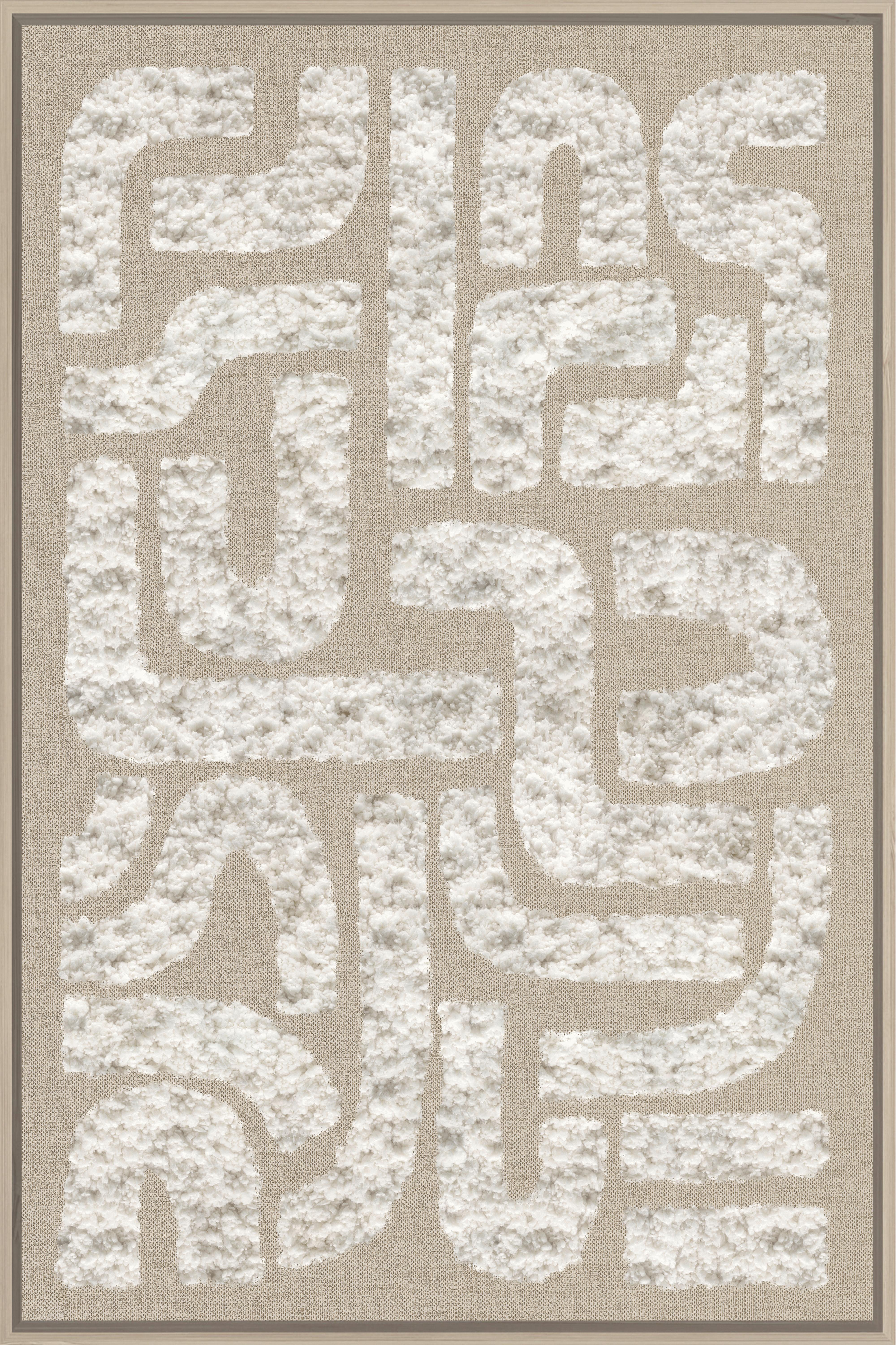Obraz na plátně LOTTA, 60x90cm - přírodní barvy/béžová, Moderní, kompozitní dřevo/textil (60/90cm) - Premium Living