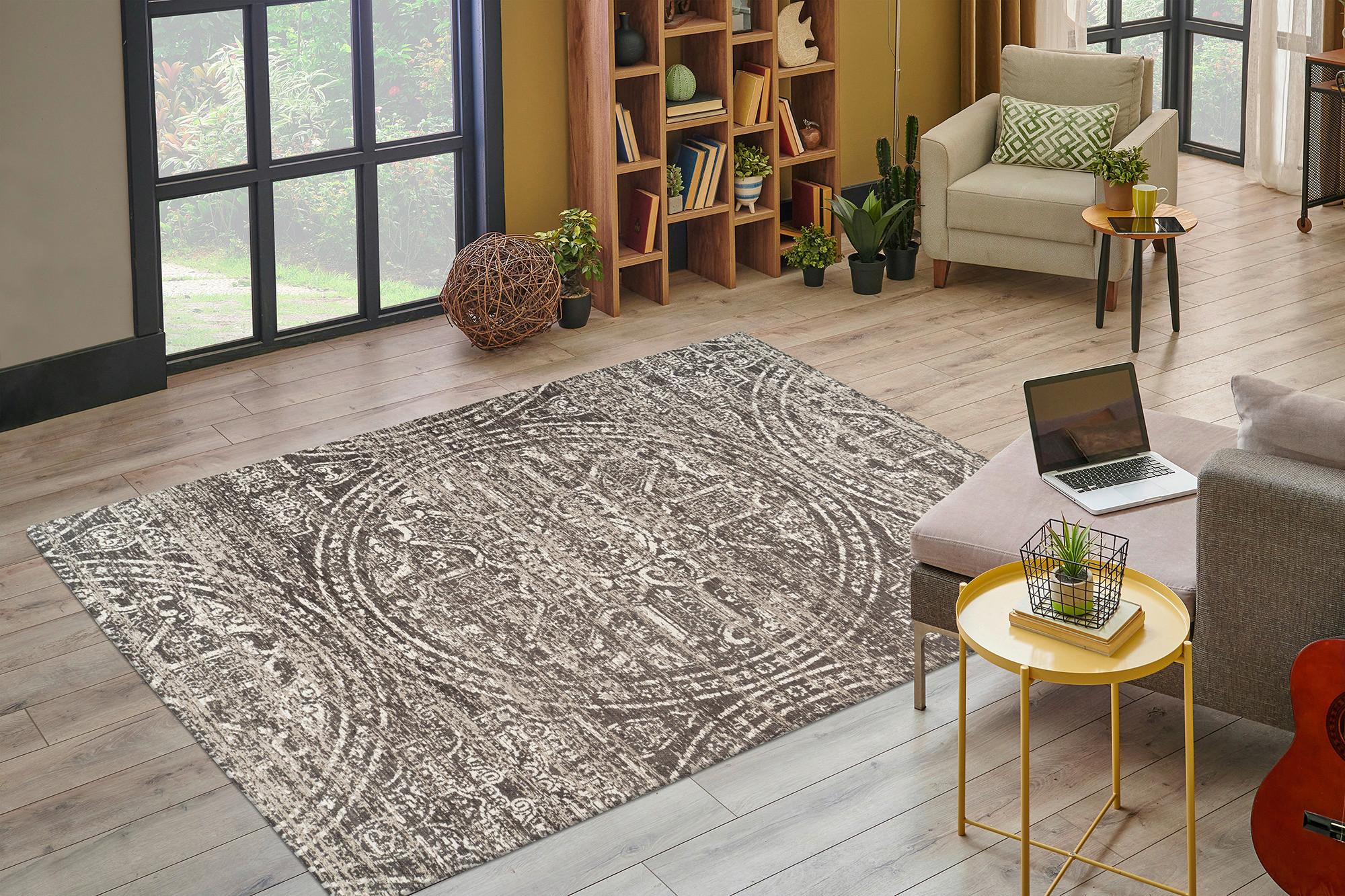 Flachwebeteppich Davio 400 - Grau, KONVENTIONELL, Textil (160/230cm)