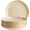 Desserttellerset Cordelia Sandfarben, 6-teilig - Sandfarben, Trend, Keramik (22cm) - Mäser
