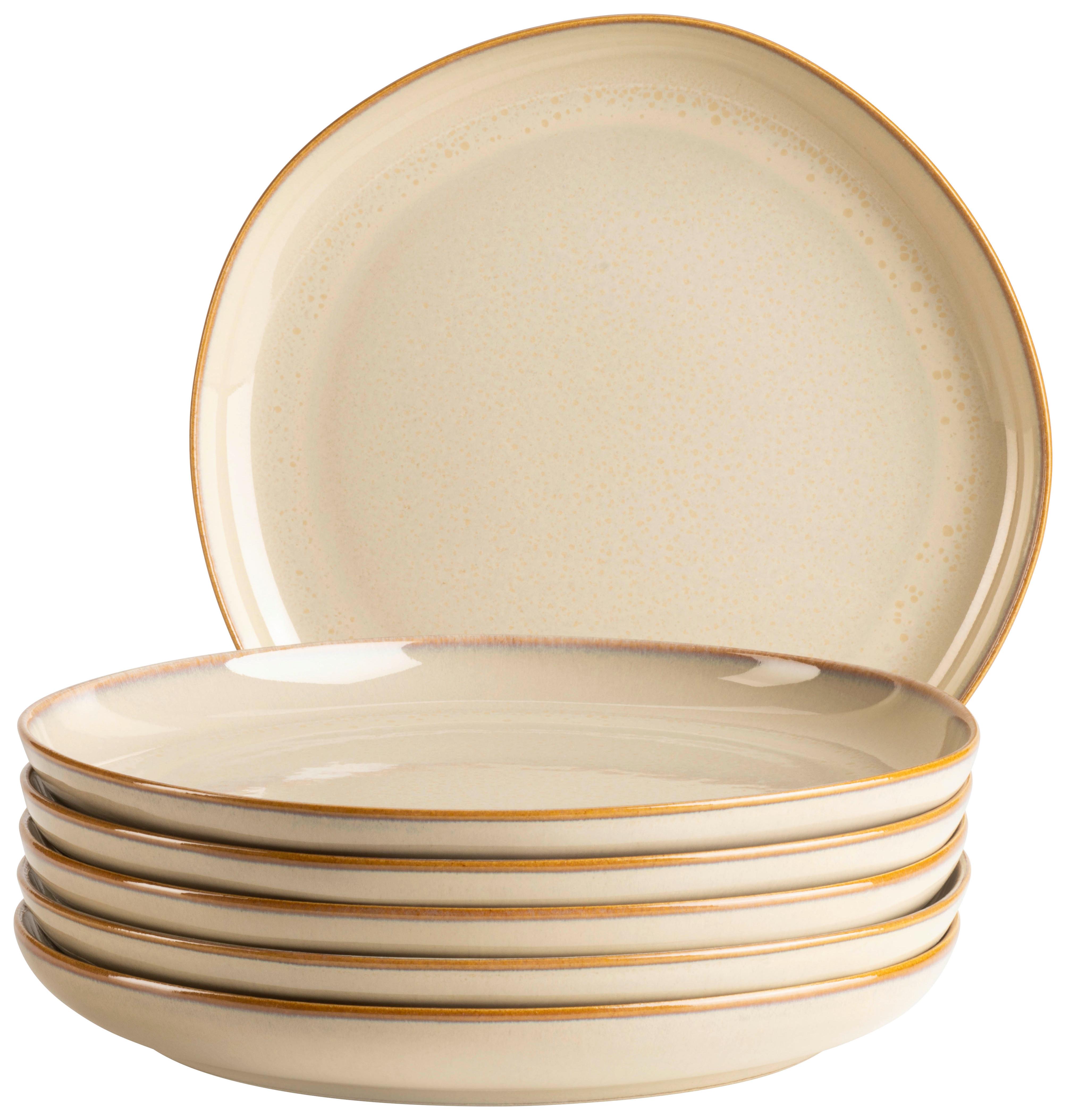 Desserttellerset Cordelia Sandfarben, 6-Teilig - Sandfarben, Trend, Keramik (22cm) - Mäser