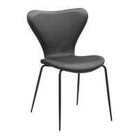 Jídelní židle ALICIA tmavě šedá - černá/tmavě šedá, Moderní, kov/dřevo (53/82,5/53cm) - Bessagi Home