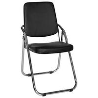 KLAPPSTUHL ESTO Schwarz - Chromfarben/Schwarz, MODERN, Textil/Metall (48/91/40cm) - MID.YOU