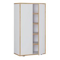 Schuhschrank Salia Anthrazit/Honigeiche B: 60 cm - Honigeiche/Schwarz, Design, Holzwerkstoff (60/110/33cm) - MID.YOU