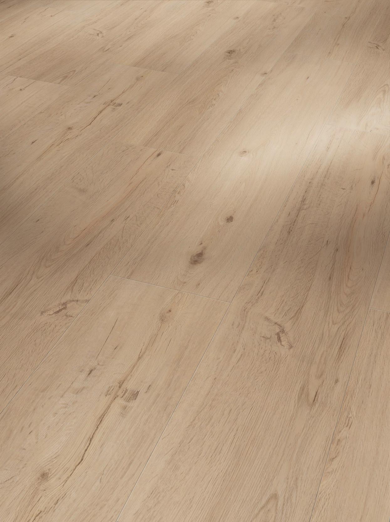 Designboden Eiche Geschliffen Holzstruktur - Hellbraun/Eichefarben, Basics, Holzwerkstoff/Kunststoff (120,7/21,6/0,96cm) - Parador