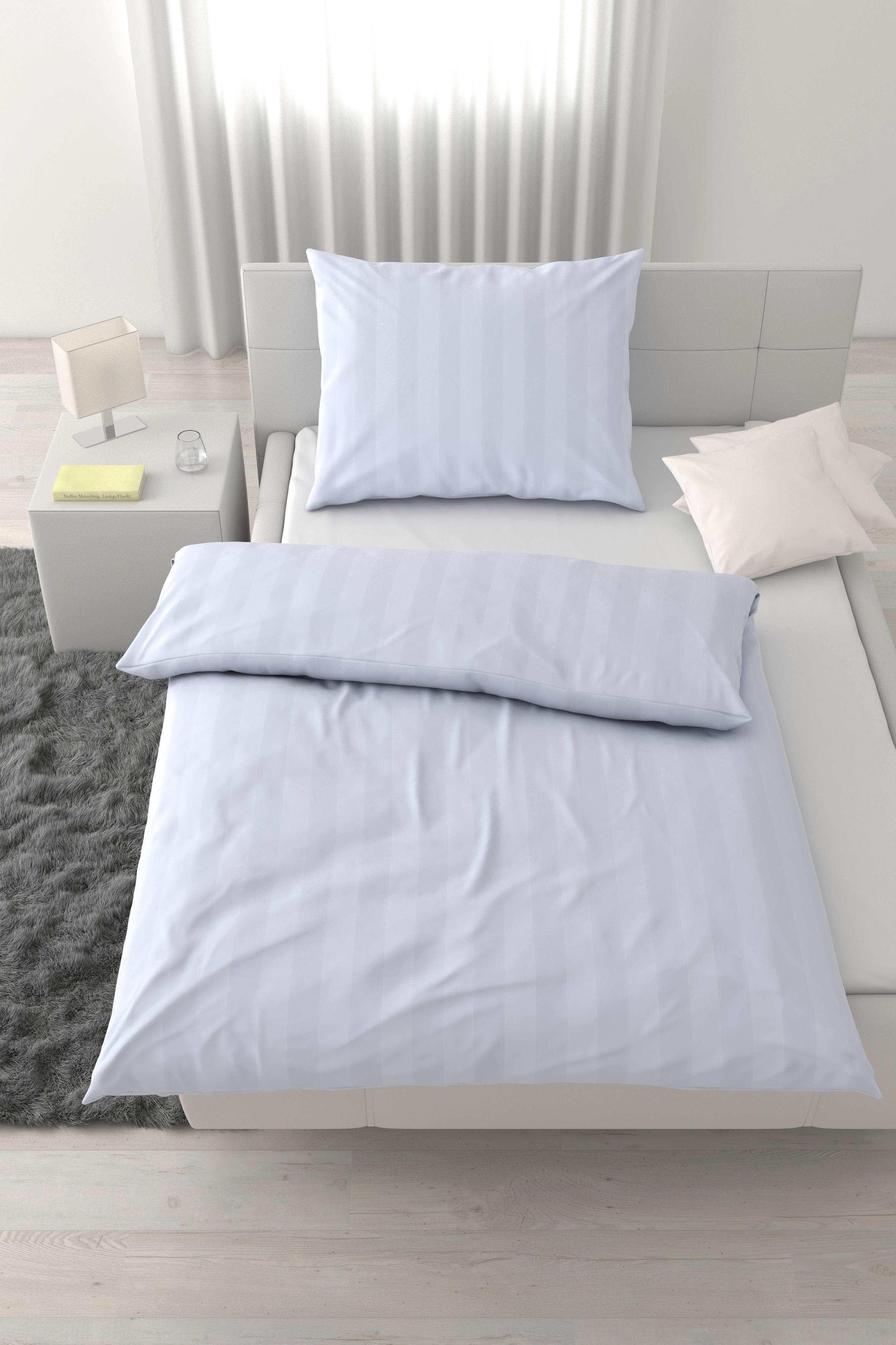 POVLEČENÍ XENIA STREIF - bílá, Moderní, textil (140/200cm) - Premium Living