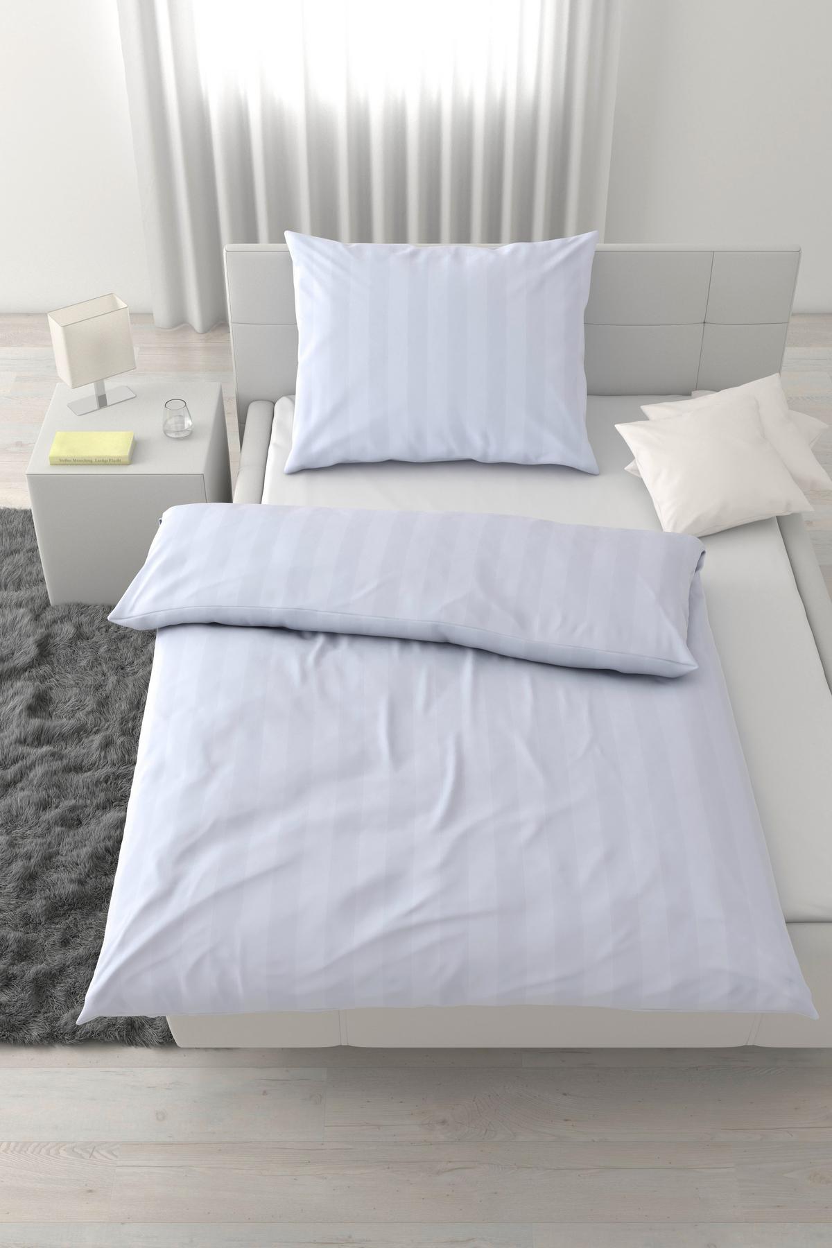 POSTEĽNÁ BIELIZEŇ XENIA STREIF - biela, Modern, textil (140/200cm) - Premium Living