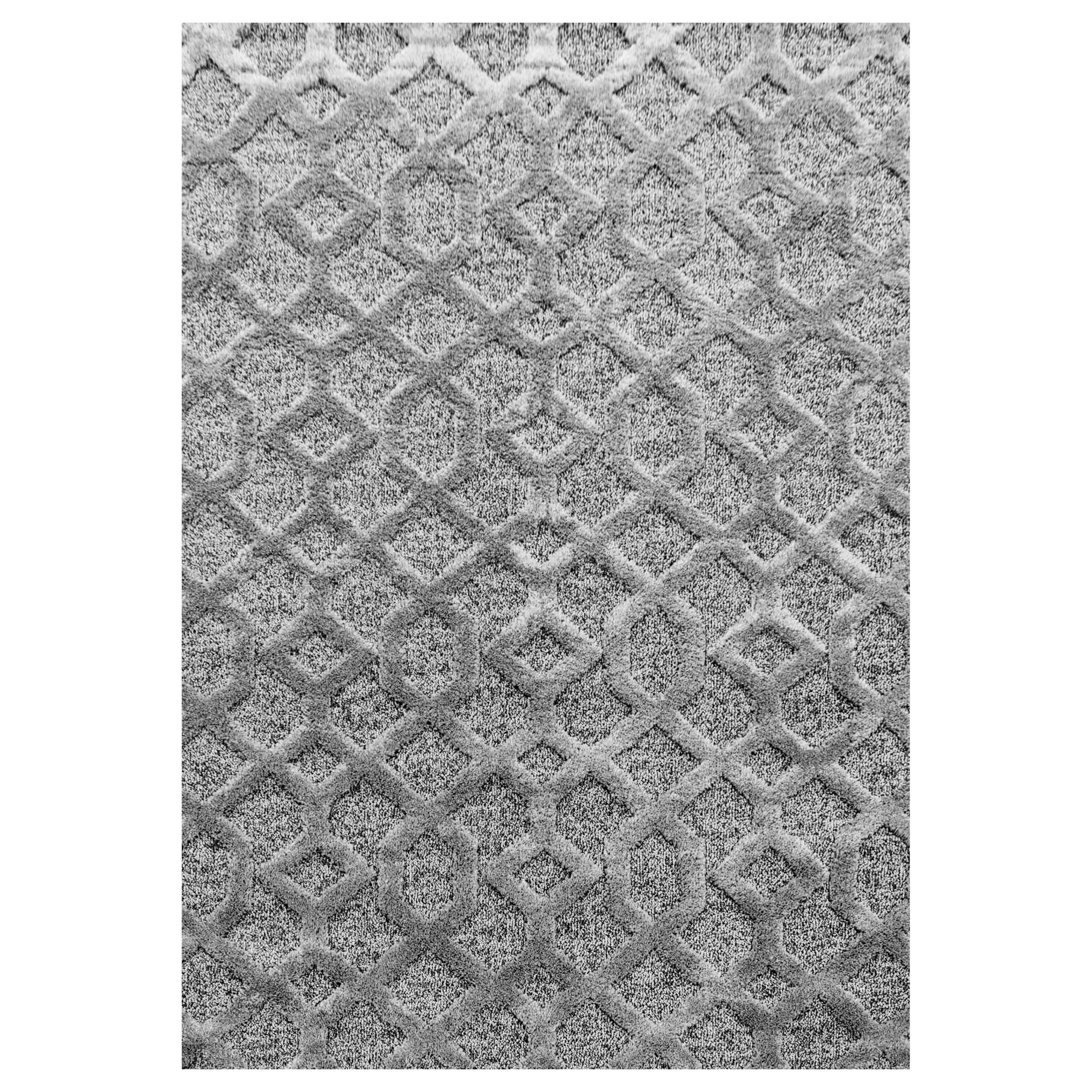 Tkaný koberec sivá 60x110 cm - šedá, Konvenční, textil (60/110cm)