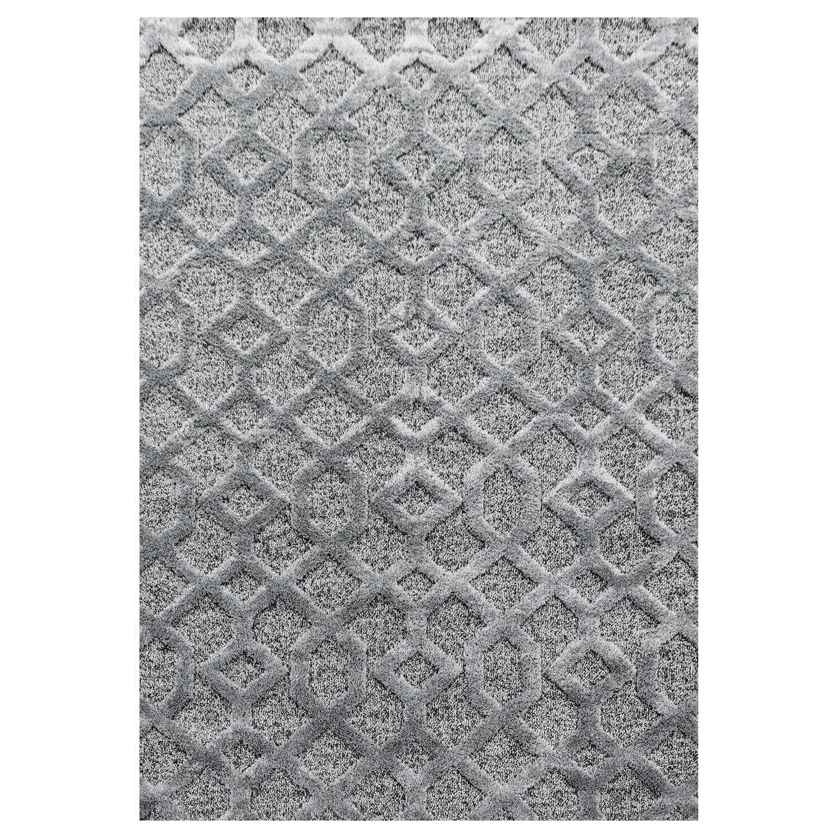 Webteppich Grau Pisa 160x230 cm - Grau, KONVENTIONELL, Textil (160/230cm)