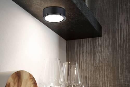 Unterbauleuchte 3x Led 3 W Kunststoff Schwarz Flach - Schwarz, Basics, Kunststoff (6,5/1,7cm) - Paulmann