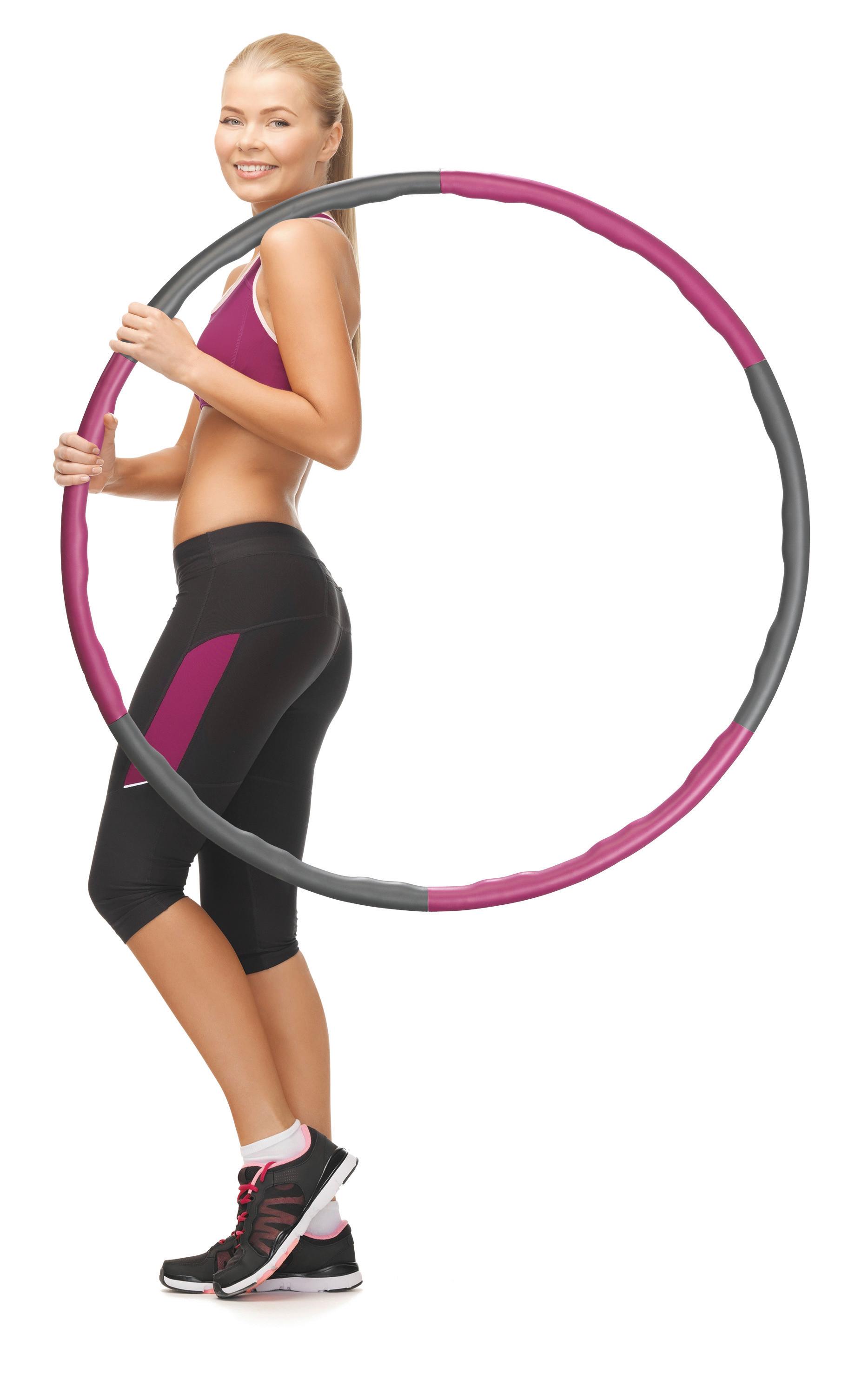 Hula-Hoop-Fitness-Reifen Maxxmee Lila, verstellbar - Lila, Basics, Kunststoff (21/8/54cm)