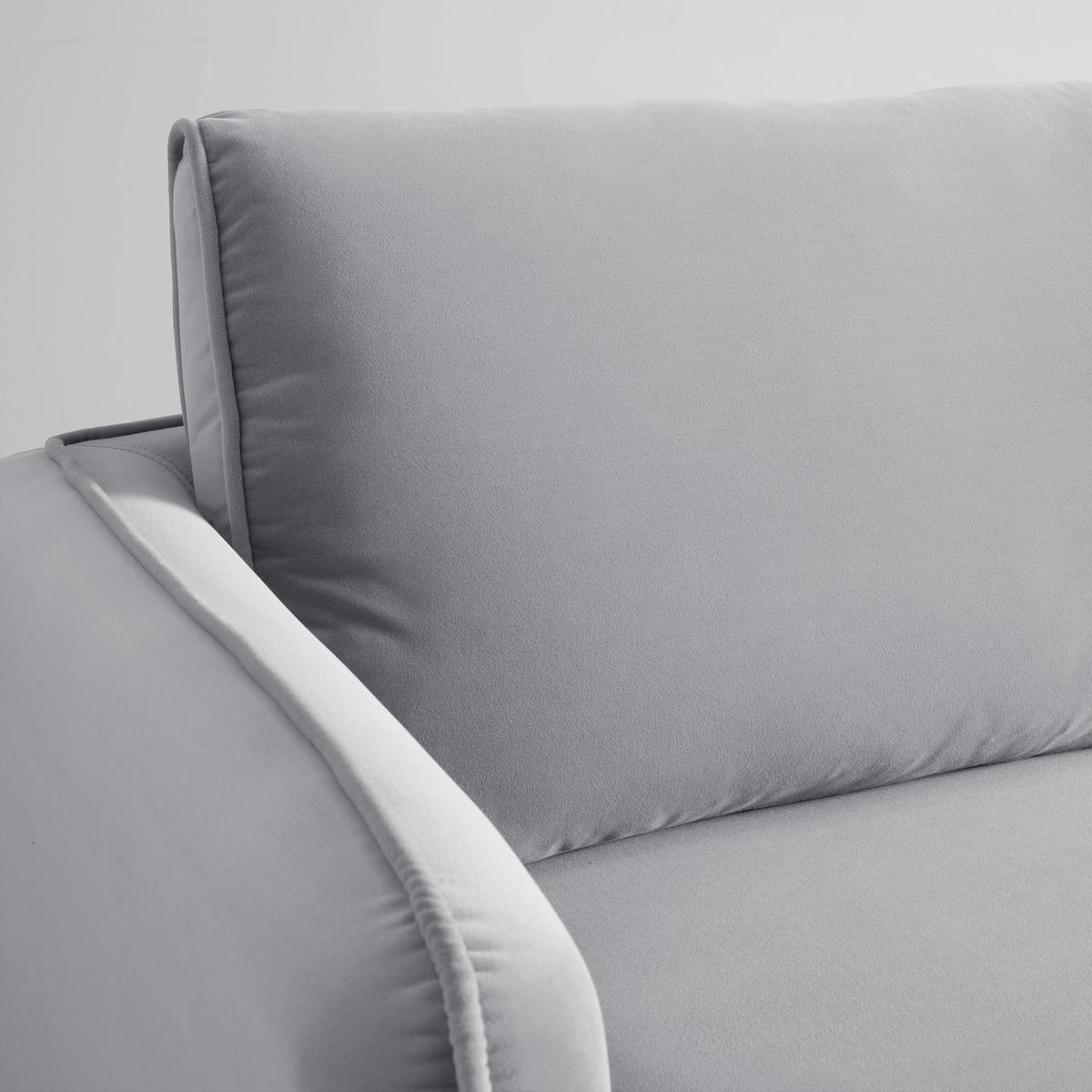 Pohovka LIVIA šedá - šedá/přírodní barvy, Moderní, dřevo/textil (176/78/76cm) - Bessagi Home