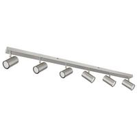 Strahler 57911-6d - Nickelfarben, Natur, Metall (115/6/12cm) - Globo