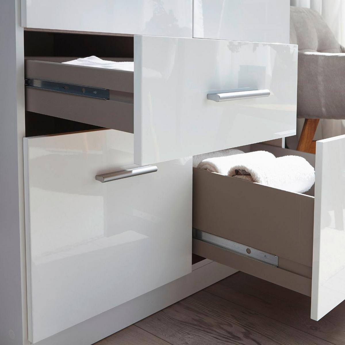 Drehtürenschrank Alabama Champagner B: 91 cm - Champagner, MODERN, Holzwerkstoff (91/229/54cm) - Rauch Möbel