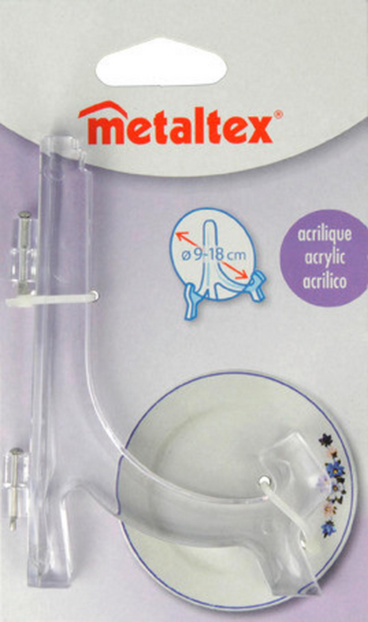Tányértartó Metaltex - műanyag (16/9,5/1,5cm)