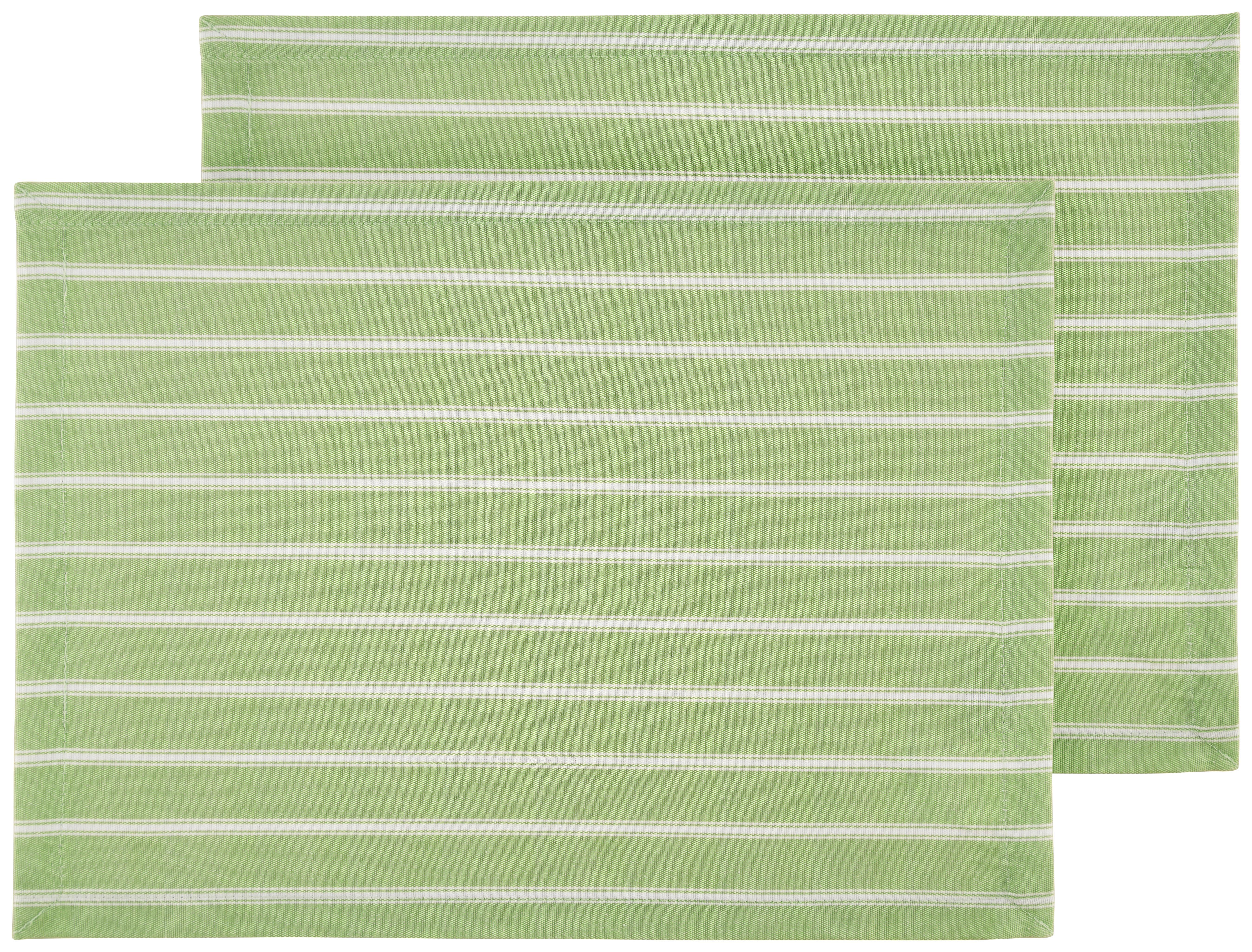 Prostírání Steffi - bílá/zelená, Konvenční, textil (33/45cm) - Mary's