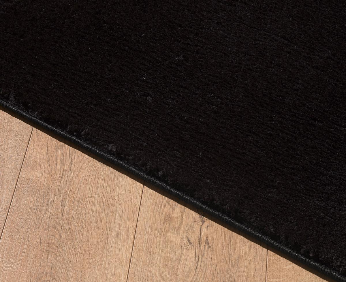 Hochflorteppich Catwalk - Schwarz, Basics, Textil (140/200cm) - Novel