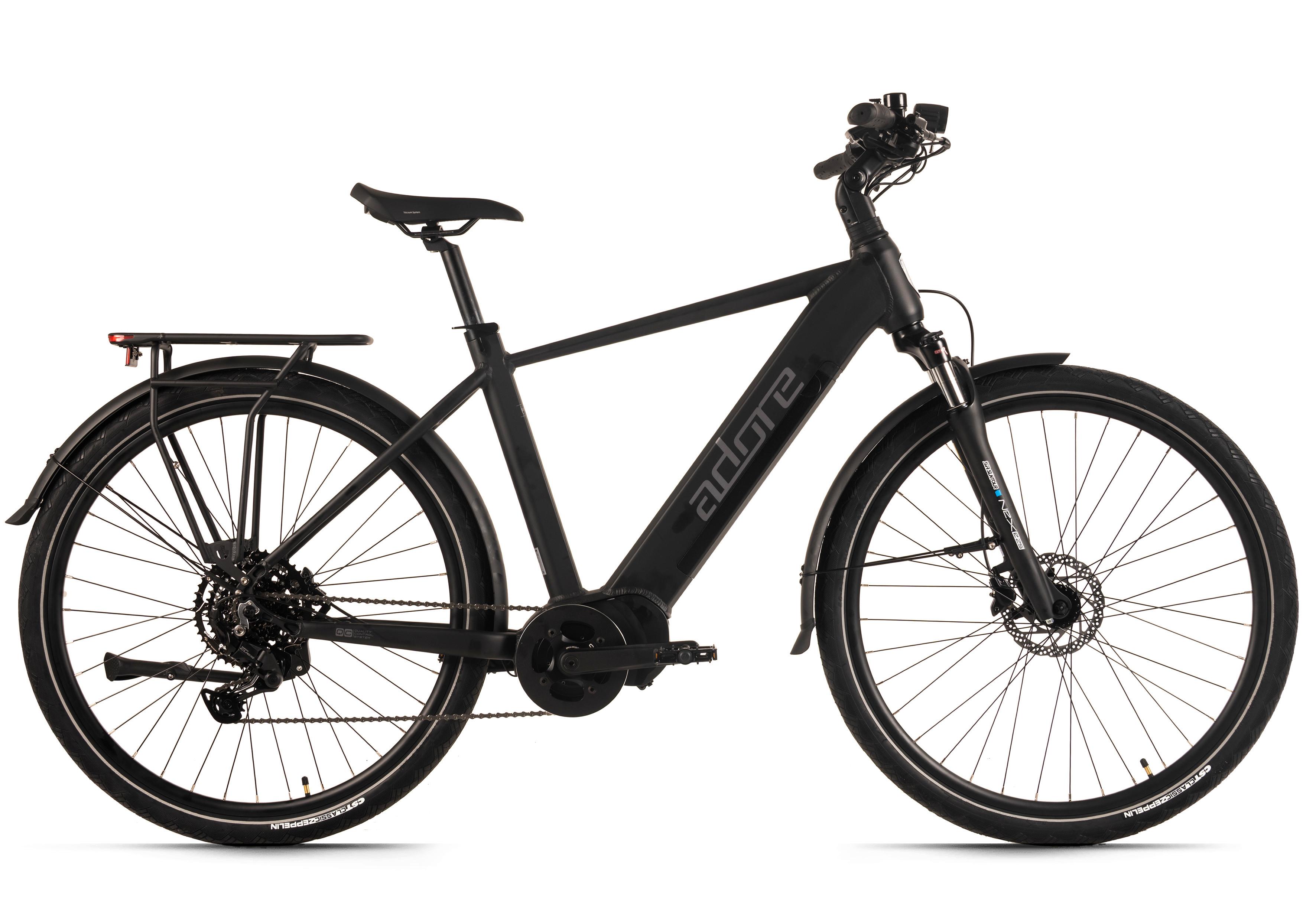 E-trekkingbike 28'' Schwarz Matt - Schwarz, LIFESTYLE, Metall (180/70/100cm)