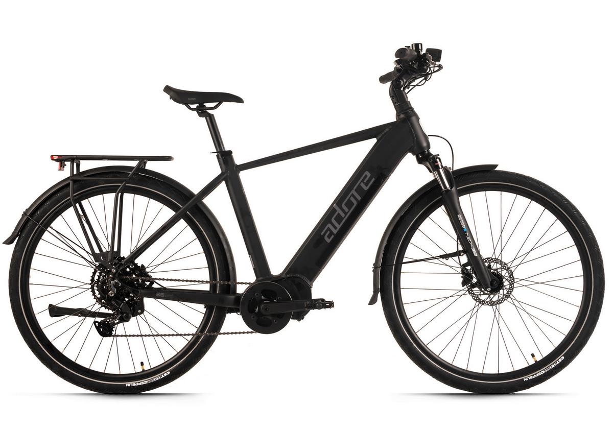 E-Trekkingbike 28'' Schwarz Matt - Schwarz, LIFESTYLE, Metall (180/70/100cm)