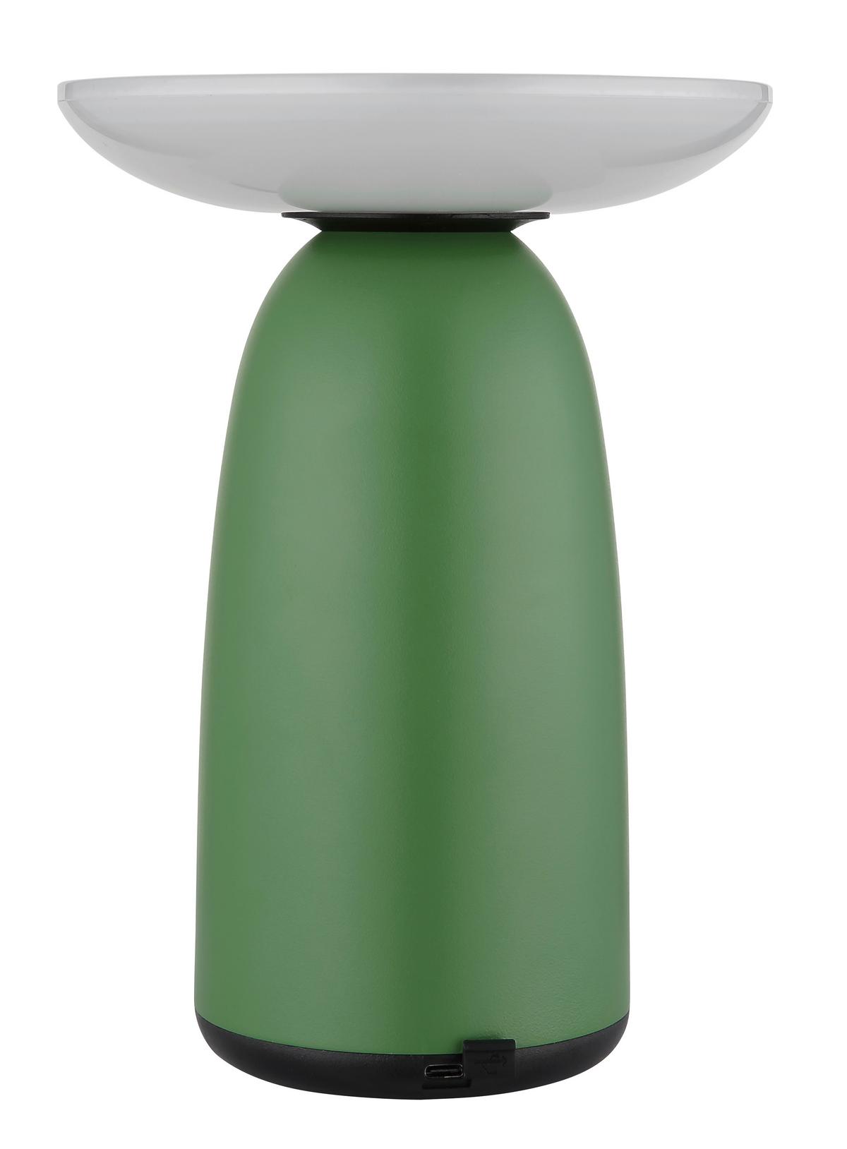 Solarleuchte Touchdimmer - Opal/Schwarz, Design, Kunststoff/Metall (16/22,5cm) - Globo