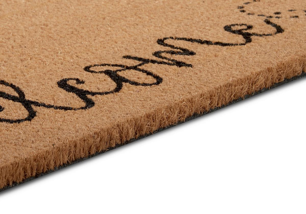 Kokosmatte Mix Mats Bee Welcome 45x75 - Hellbraun/Schwarz, Basics, Naturmaterialien (45/75cm) - Esposa