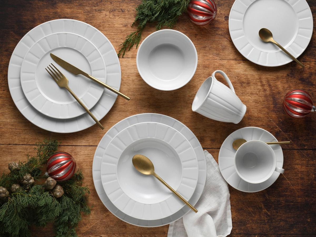 Müslischalenset Porzellan Weiß Barcelona 6--Teilig. - Weiß, Basics, Keramik (500ml) - Creatable