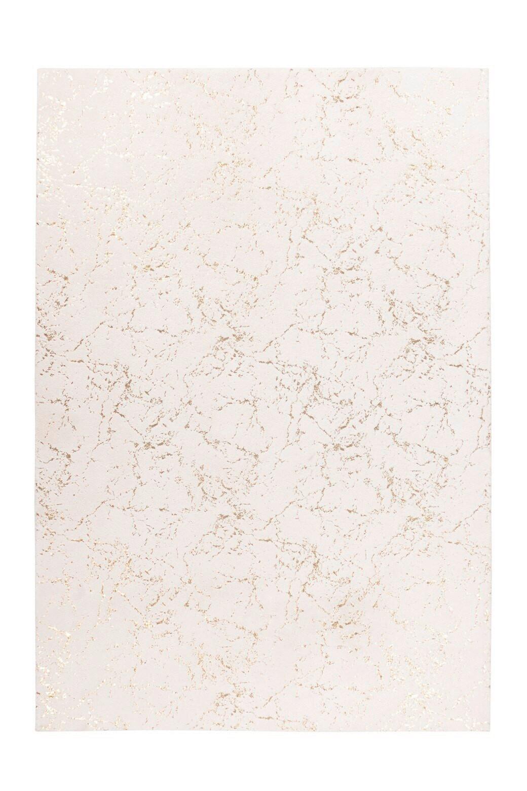 Teppich Creme, Goldfarben Bijou 225, BxL: 120x170 cm - Goldfarben/Creme, LIFESTYLE, Textil (120/170cm)