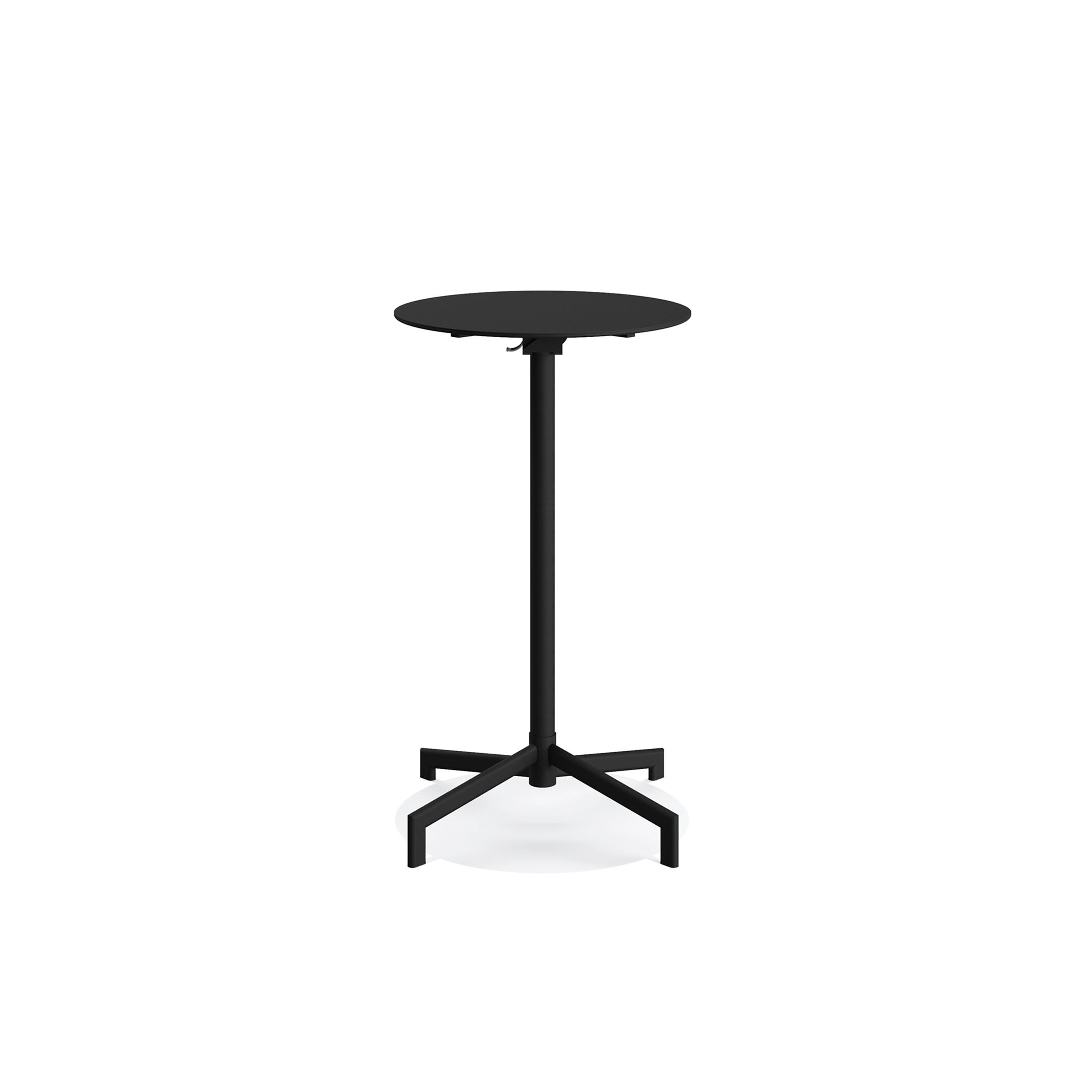 Garten-Bartisch Versa – Terrassen-/Stehtisch - Schwarz, Basics, Metall (60/74/102/60cm)
