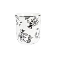 Hrnek na kávu Shiva, 240ml - bílá/černá, Lifestyle, keramika (8,4/9,2cm) - Mömax