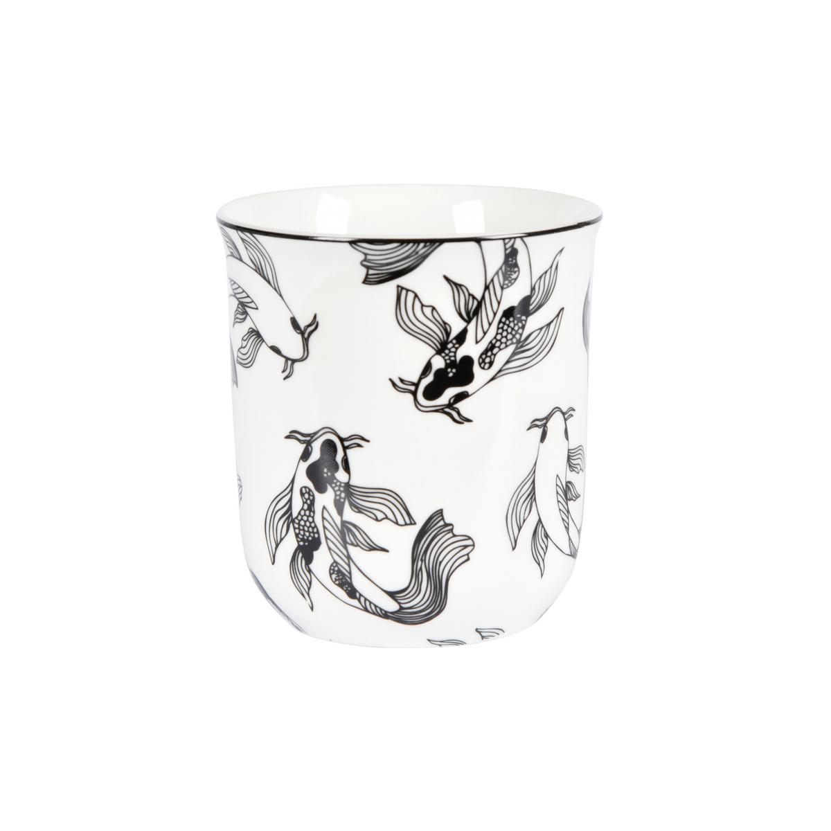 Hrnek na kávu Shiva, 240ml - bílá/černá, Lifestyle, keramika (8,4/9,2cm) - Mömax